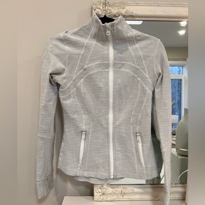 Lululemon define jacket, size 6, white/grey